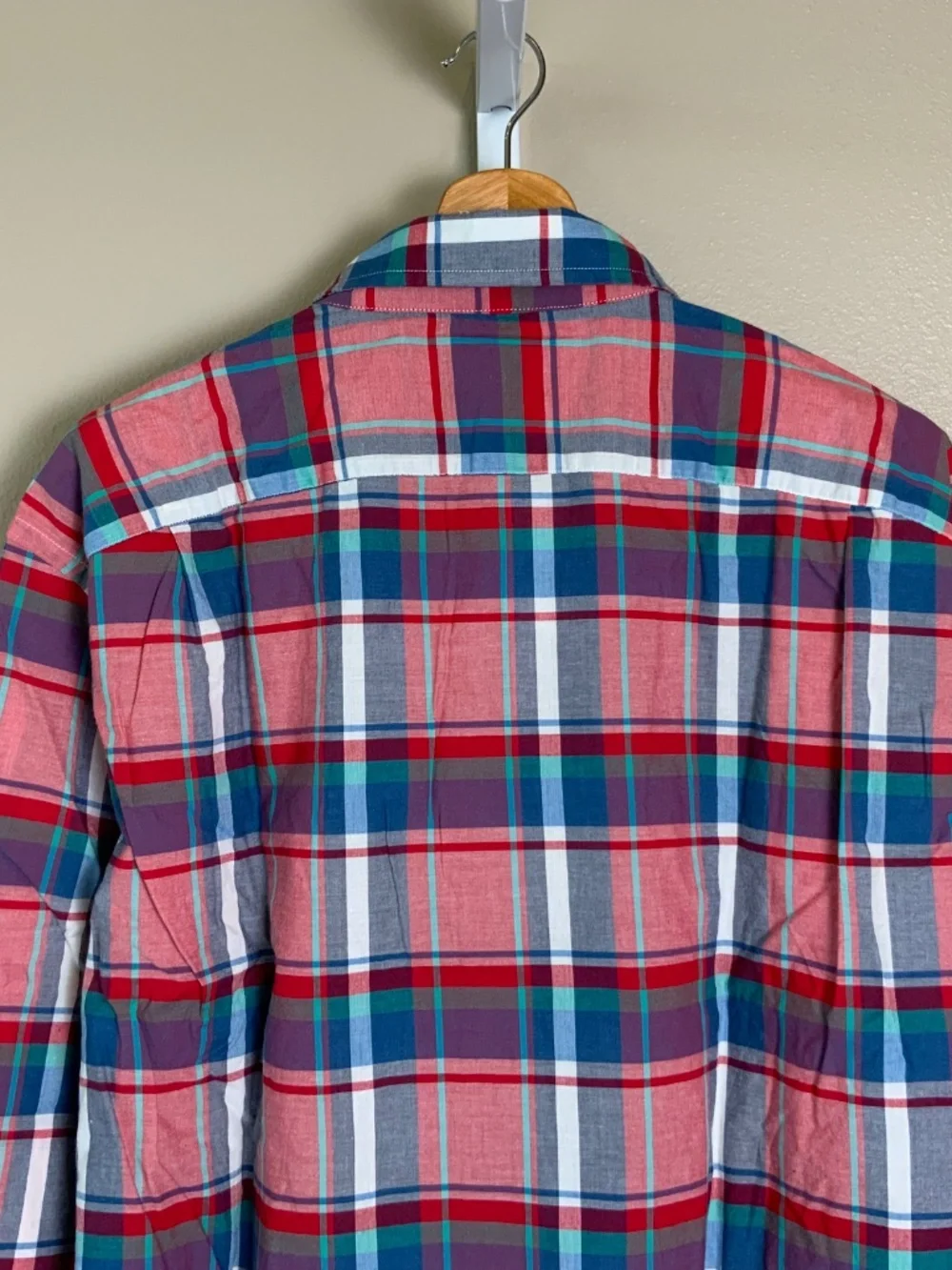 J. Crew Slim Summer Plaid Button Down Oxford Shirt
